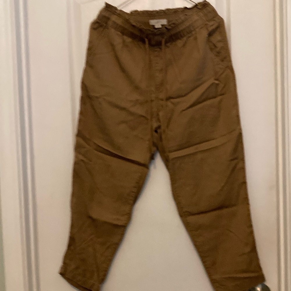 Loft paper bag waist pants